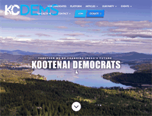 Tablet Screenshot of kootenaidemocrats.org